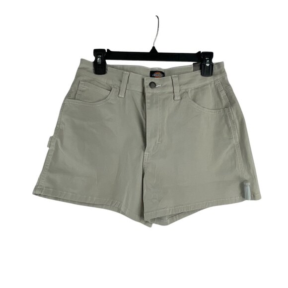 Dickies NWT Womens Chino Work Shorts Size 27 Light Khaki High Rise Casual - Picture 5 of 5